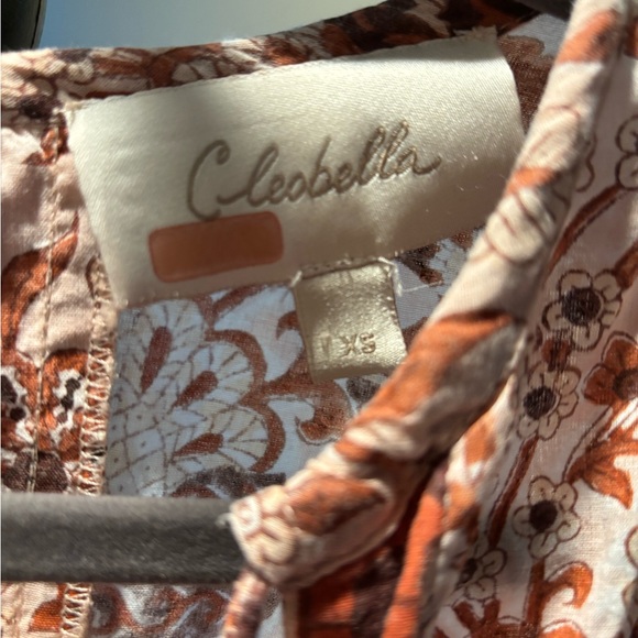 Cleobella Red and Cream Long Sleeve Dress size XS - Picture 4 of 4